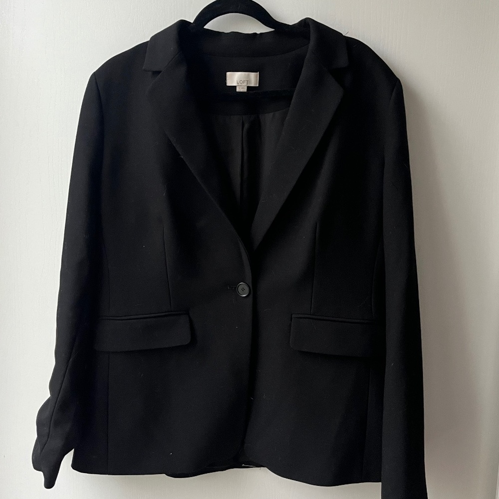 Black Blazer, LOFT, size 12